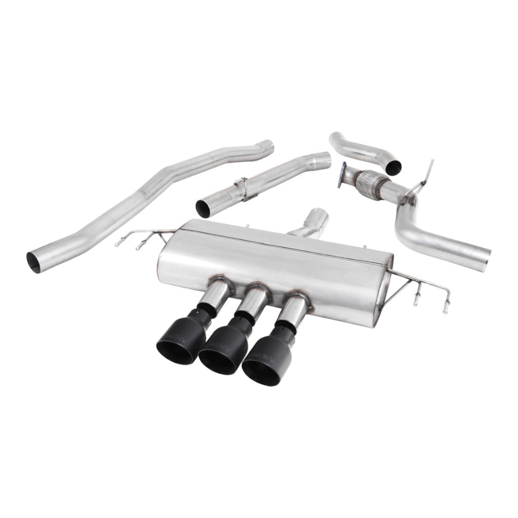 MILLTEK SSXHO261 Cat-Back Exhaust, 3" (Cerakote Black GT-100 Trims) for HONDA Civic (FK7) Non-OPF/GPF 2015- Photo-0