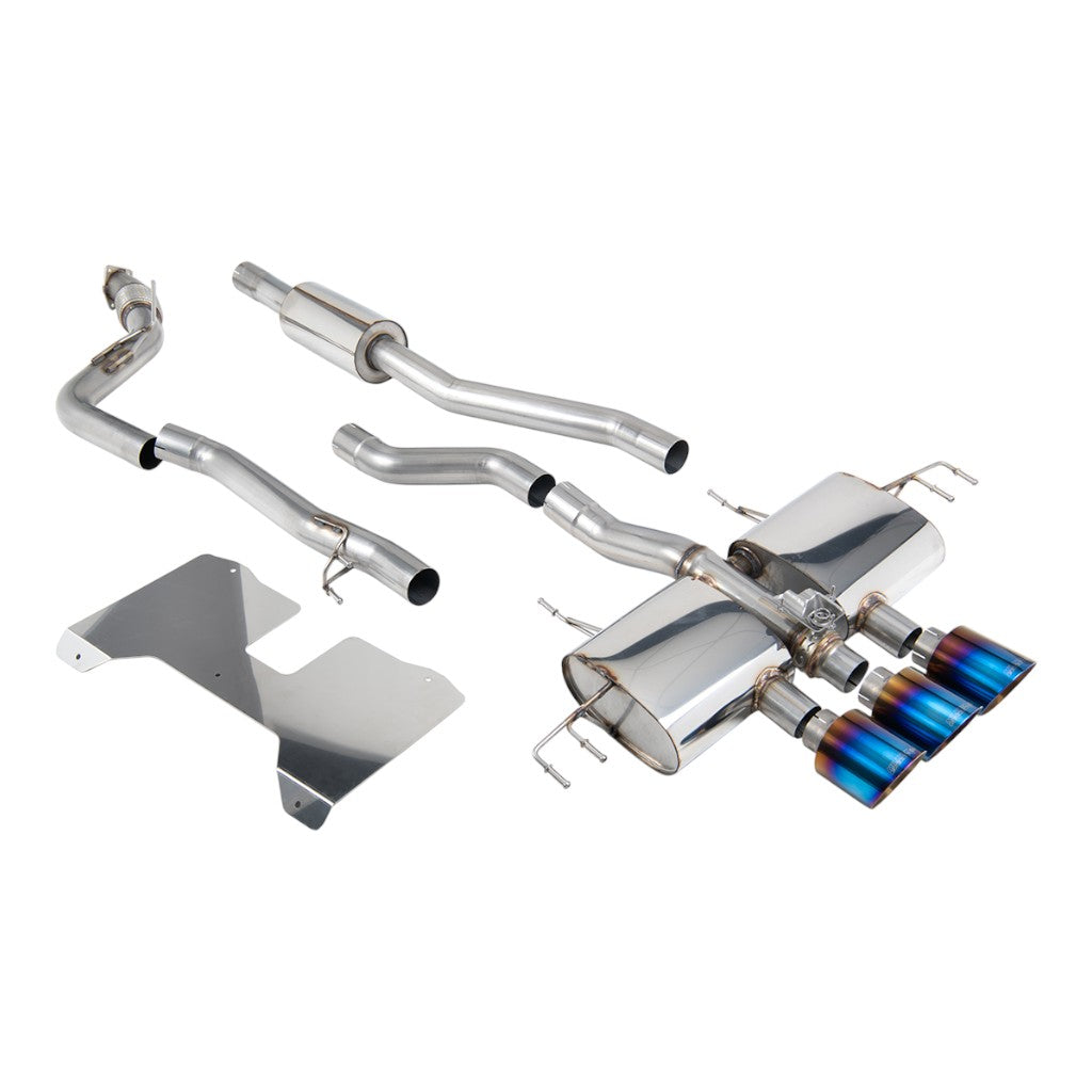 MILLTEK SSXHO281 Cat-Back Exhaust, 3" (Blue Titanium GT-115 Trims) for HONDA Civic Type R (FL5) 2022- Photo-0