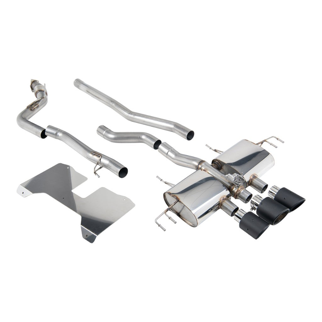 MILLTEK SSXHO287 Cat-Back Exhaust, 3" (Carbon Trims) for HONDA Civic Type R (FL5) 2022- Photo-0