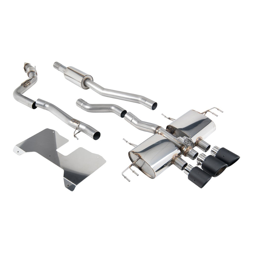 MILLTEK SSXHO289 Cat-Back Exhaust, 3" (Carbon Trims) for HONDA Civic Type R (FL5) 2022- Photo-0