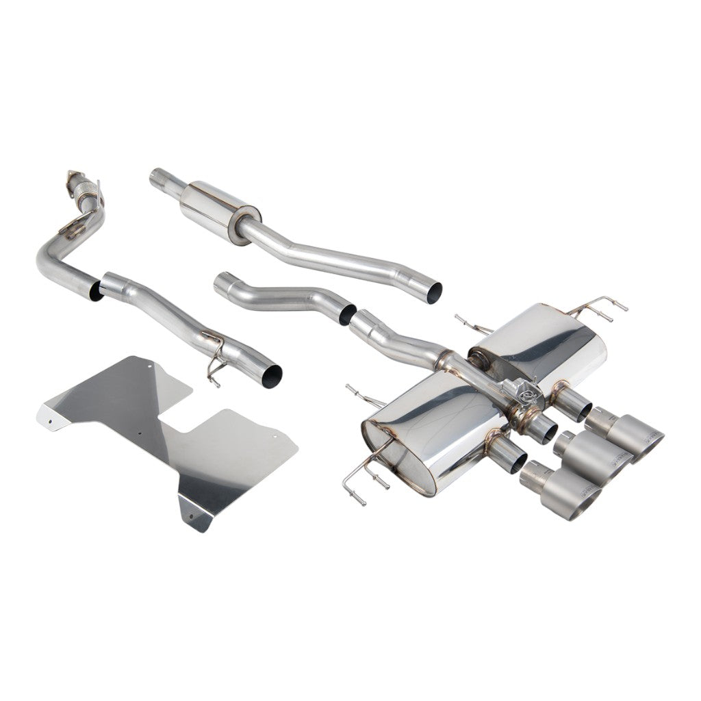 MILLTEK SSXHO290 Cat-Back Exhaust, 3" (Brushed Titanium Trims) for HONDA Civic Type R (FL5) 2022- Photo-0