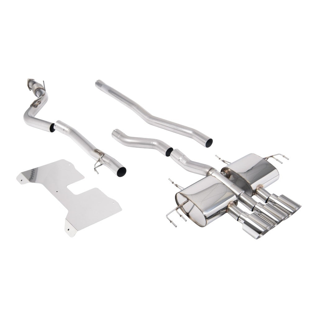 MILLTEK SSXHO294 Cat-Back Exhaust, 3" (Polished GT-115 Trims) for HONDA Civic Type R (FL5) 2022- Photo-0