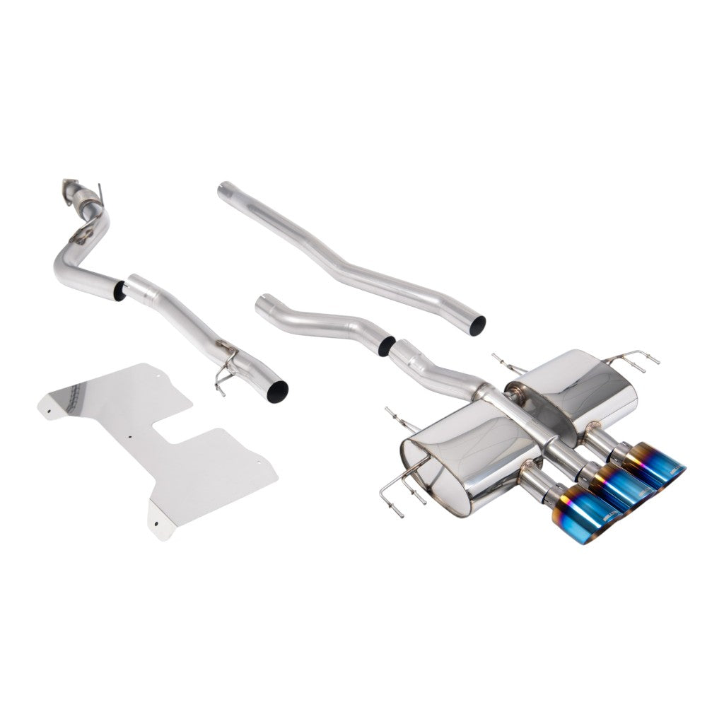 MILLTEK SSXHO297 Cat-Back Exhaust, 3" (Burnt Titanium GT-115 Trims) for HONDA Civic Type R (FL5) 2022- Photo-0