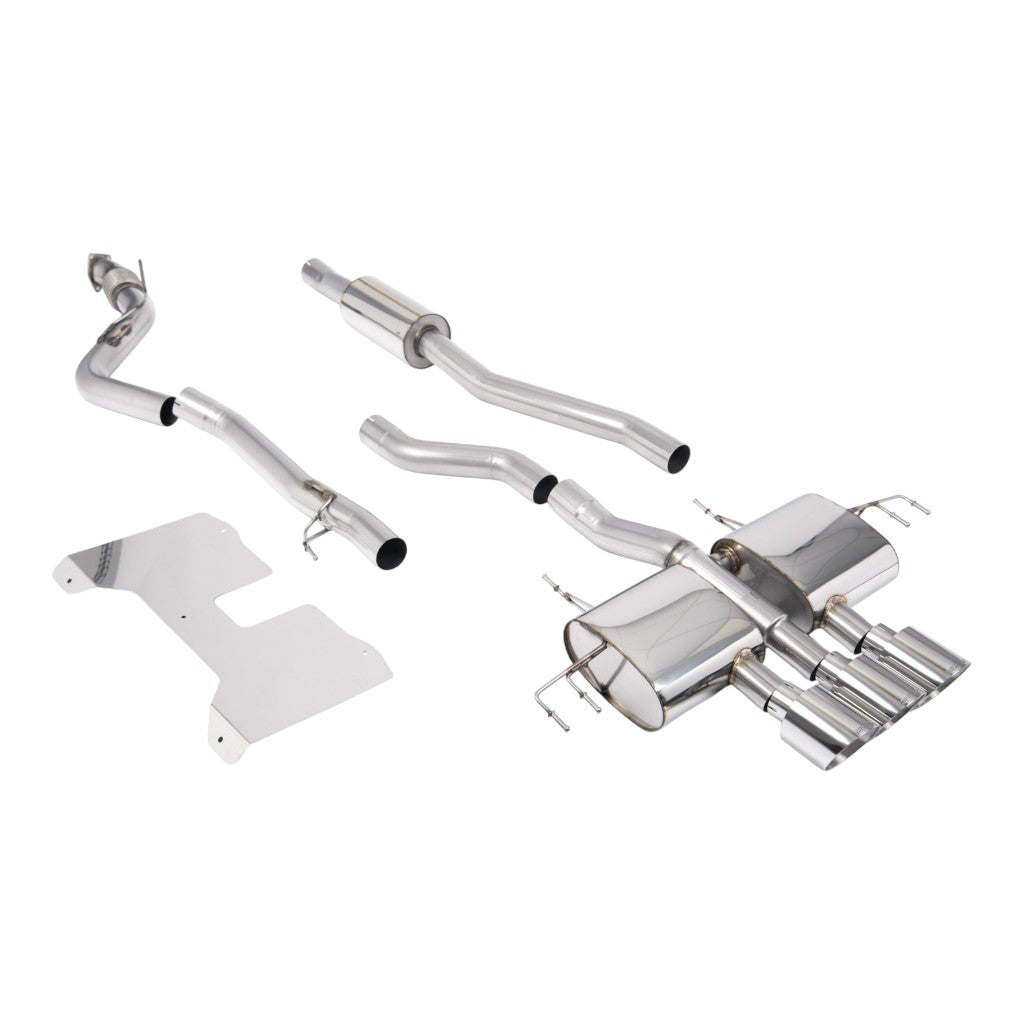 MILLTEK SSXHO300 Cat-Back Exhaust, 3" (Polished GT-115 Trims) for HONDA Civic Type R (FL5) 2022- Photo-0