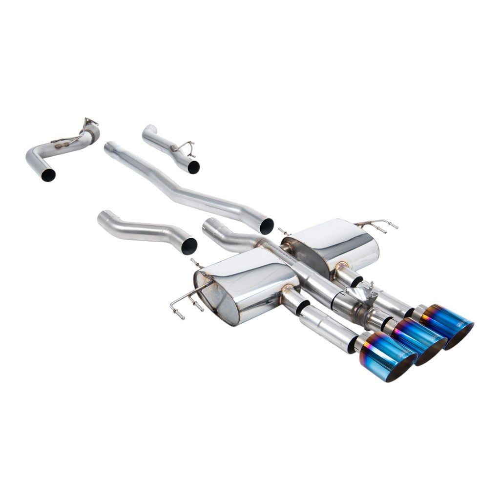 MILLTEK SSXHO308 Cat-Back Exhaust, 3" (Blue Titanium GT-115 Trims) for ACURA Integra Type S (DE5) 2023- Photo-0