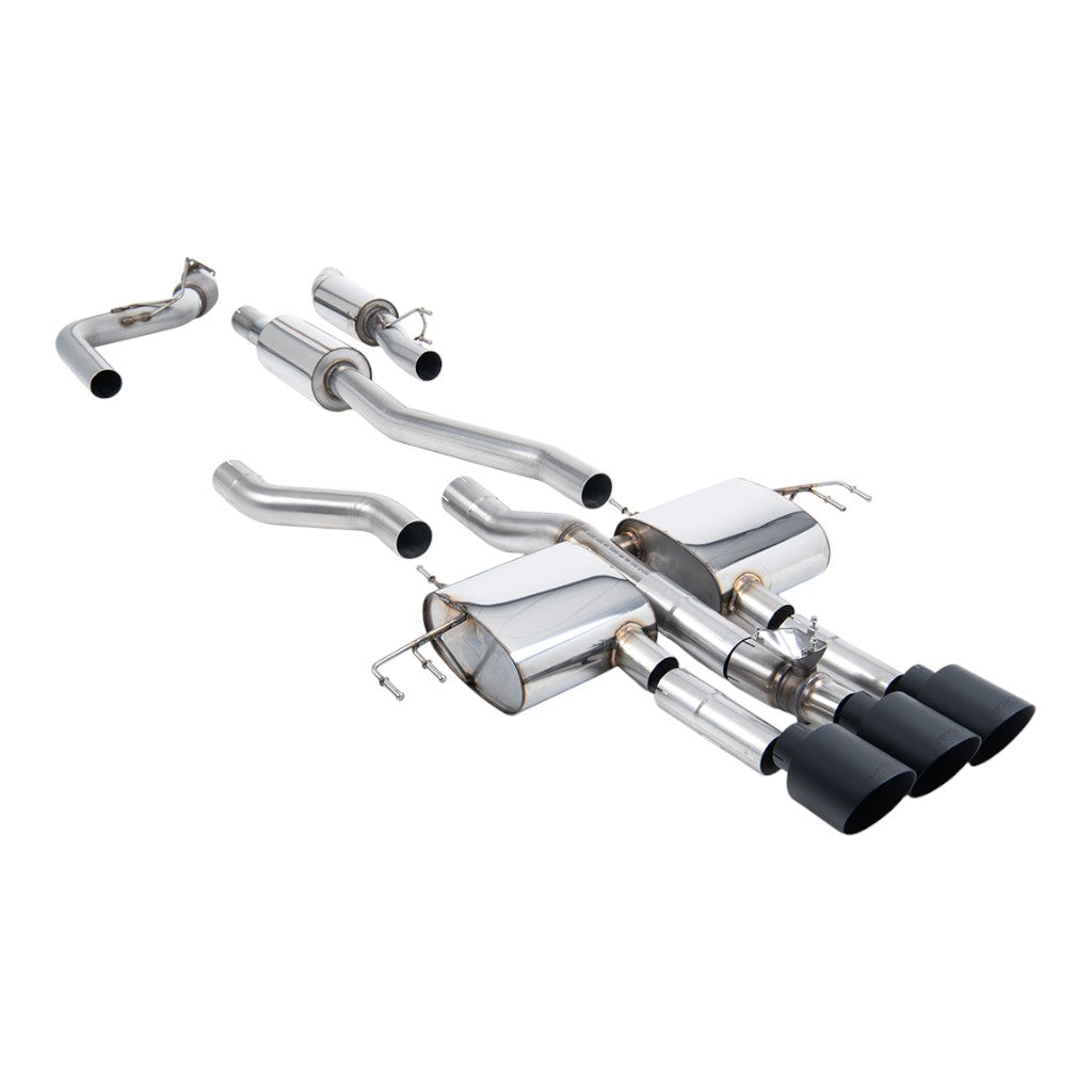 MILLTEK SSXHO311 Cat-Back Exhaust, 3" (Cerakote Black GT-115 Trims) for ACURA Integra Type S (DE5) 2023- Photo-0