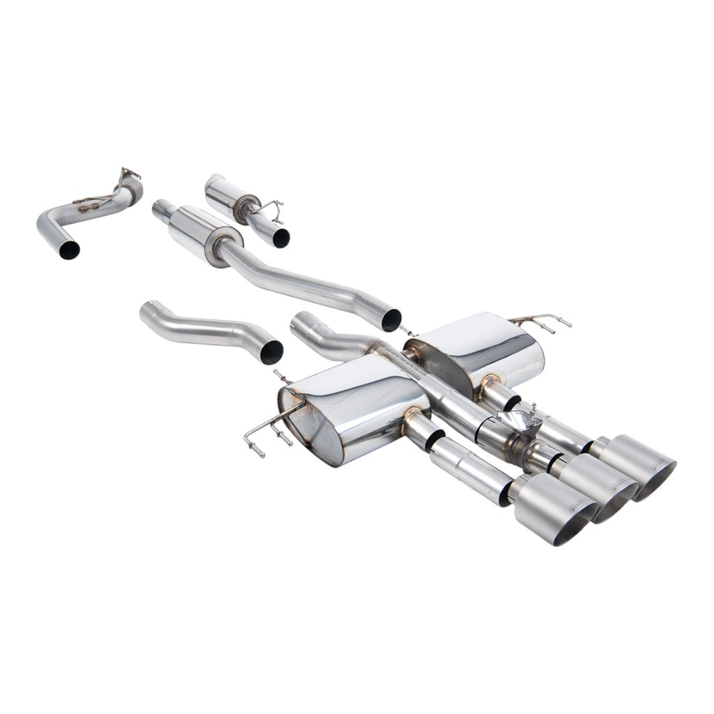 MILLTEK SSXHO312 Cat-Back Exhaust, 3" (Brushed Titanium GT-115 Trims) for ACURA Integra Type S (DE5) 2023- Photo-0