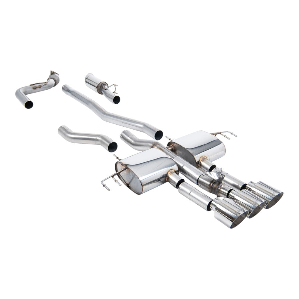 MILLTEK SSXHO315 Cat-Back Exhaust, 3" (Polished GT-115 Trims) for ACURA Integra Type S (DE5) 2023- Photo-0