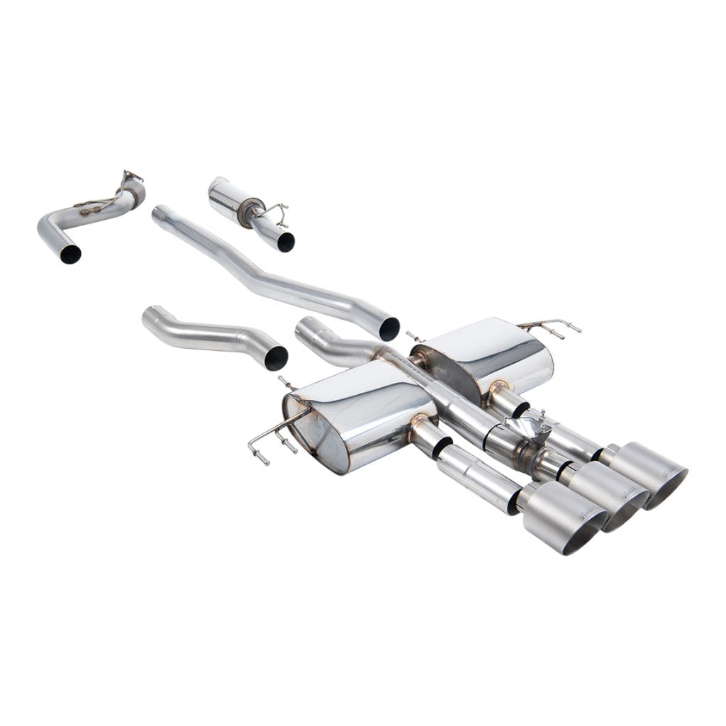 MILLTEK SSXHO317 Cat-Back Exhaust, 3" (Brushed Titanium GT-115 Trims) for ACURA Integra Type S (DE5) 2023- Photo-0