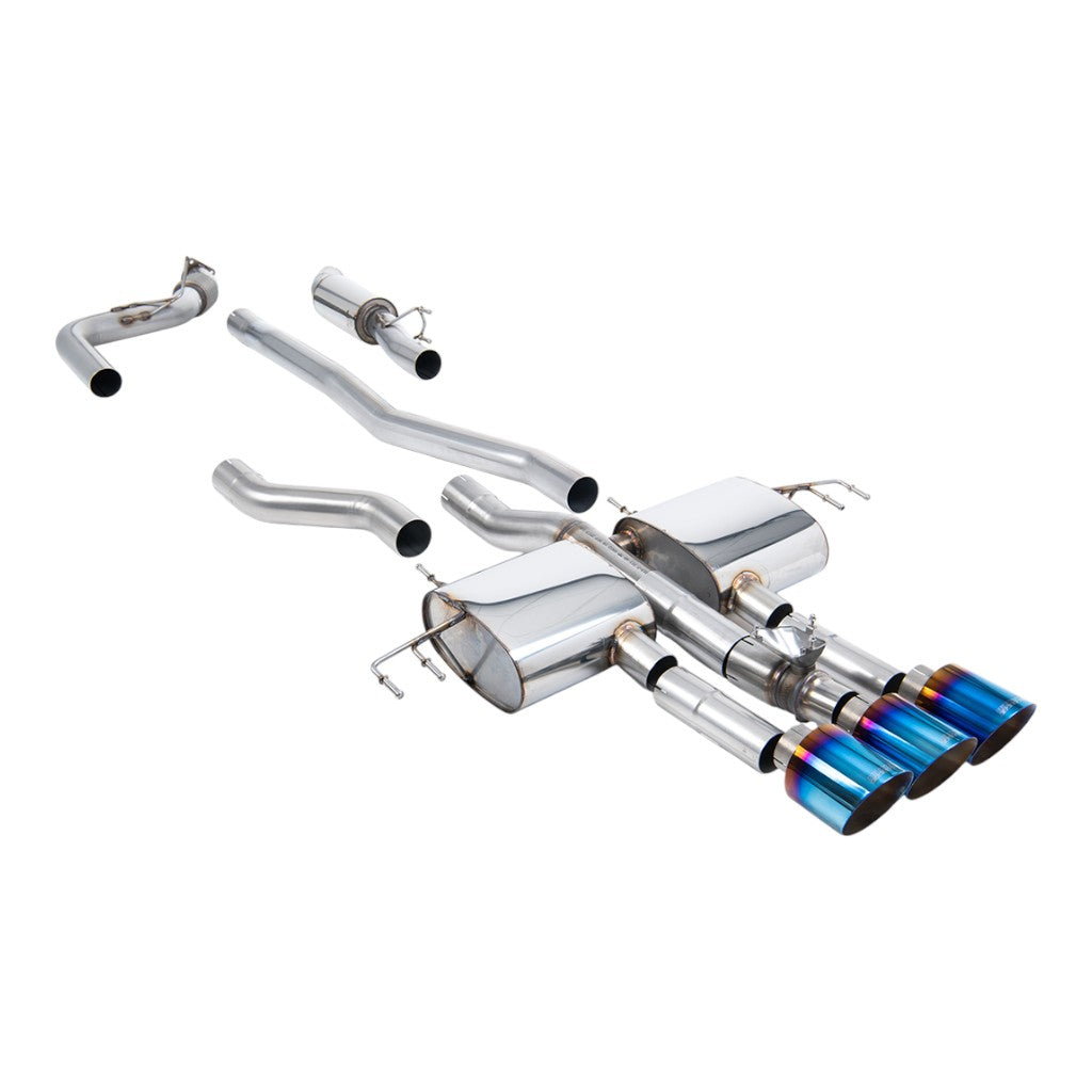 MILLTEK SSXHO318 Cat-Back Exhaust, 3" (Blue Titanium GT-115 Trims) for ACURA Integra Type S (DE5) 2023- Photo-0