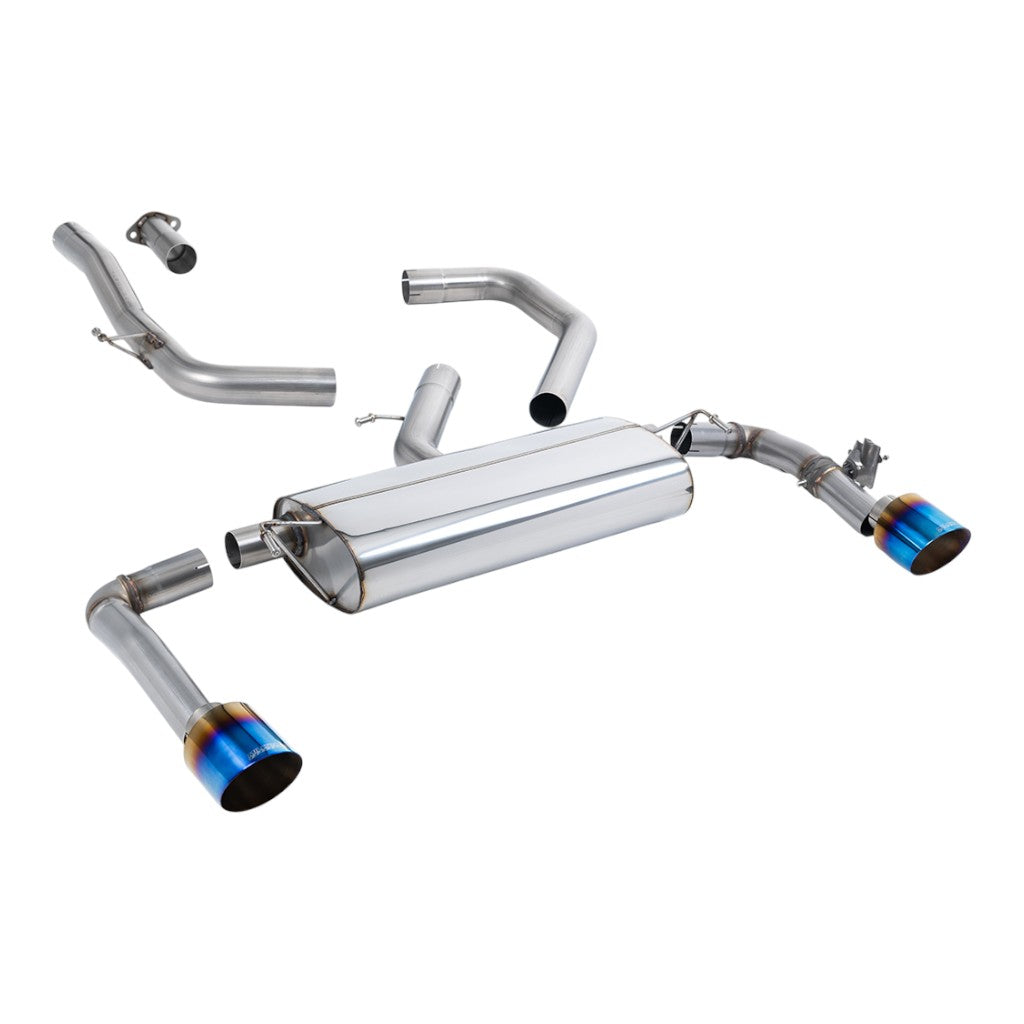MILLTEK SSXHY176 Filter-Back Exhaust, 3" (Burnt Titanium GT-115 Trims) for KIA Ceed GT 1.6 OPF/GPF 2019- Photo-0