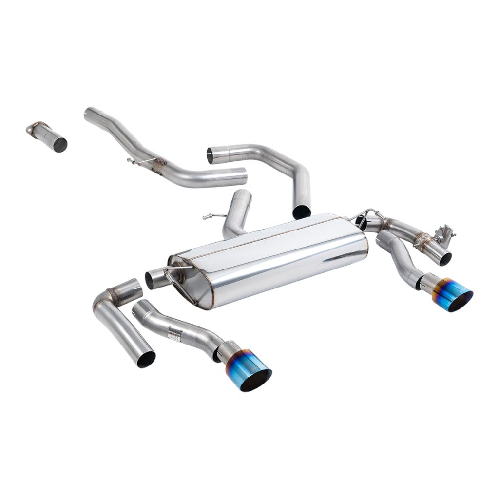 MILLTEK SSXHY181 Filter-Back Exhaust, 3" (Burnt Titanium GT-100 Trims) for KIA Proceed GT 1.6 OPF/GPF 2019- Photo-0