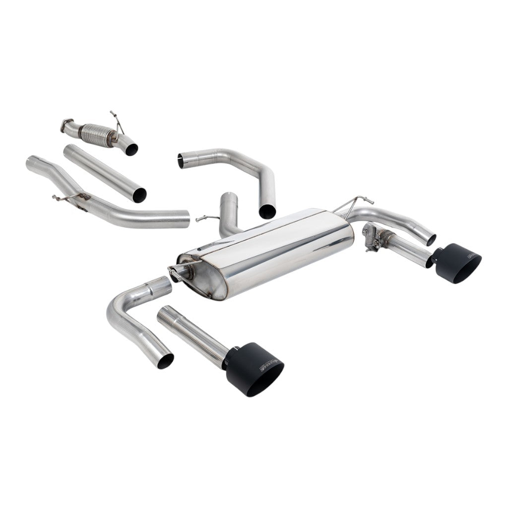 MILLTEK SSXHY192 Cat-Back Exhaust, 3" (Cerakote Black GT-139 Tips) for HYUNDAI Elantra N 2.0L Non-OPF/GPF 2021- Photo-0