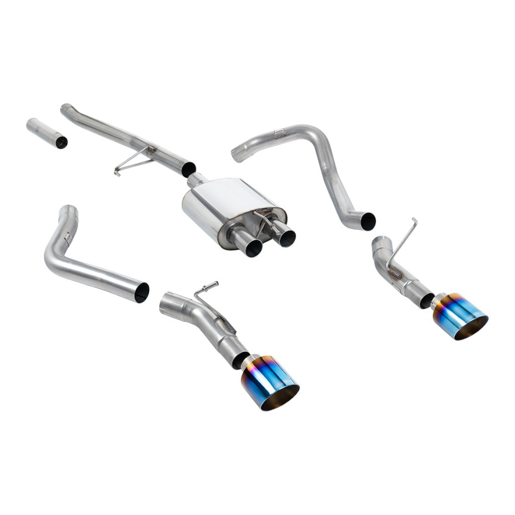MILLTEK SSXJP104 Cat-Back Exhaust, 2.76" (Blue Titanium GT-115 Tips) for JEEP Gladiator 3.6 (JT) 2020- Photo-0