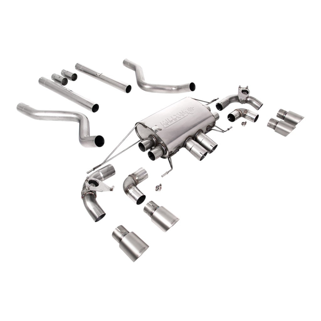 MILLTEK SSXLR117 Filter-Back Exhaust, 2.76" (Brushed Titanium GT-90 Trims) for LAND ROVER Defender 90 P525 OPF/GPF 2021- Photo-0