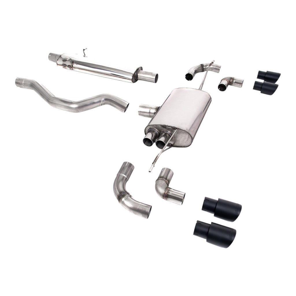 MILLTEK SSXLR131 Filter-Back Exhaust, 3" (Black GT-90 Trims) for LAND ROVER Defender 110 P300 / P400e 2020- Photo-0