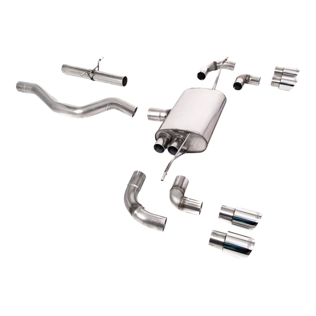 MILLTEK SSXLR155 Filter-Back Exhaust, 3" (Polished GT-90 Trims) for LAND ROVER Defender 90 P400 2020- Photo-0