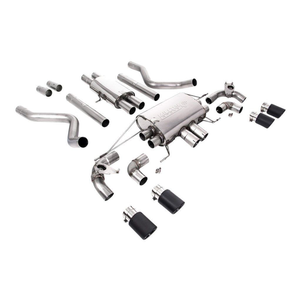 MILLTEK SSXLR182 Cat-Back Exhaust, 2.76" (JET-90 Carbon) for LAND ROVER Defender 110 P525 Non-OPF/GPF 2021- Photo-0