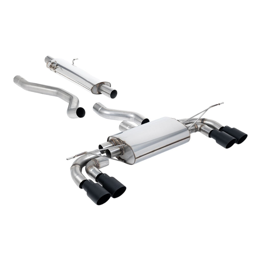 MILLTEK SSXLR205 Filter-Back Exhaust with GT-90 Cerakote Black Trims for LAND ROVER Defender 130 P400 (L663) Photo-0