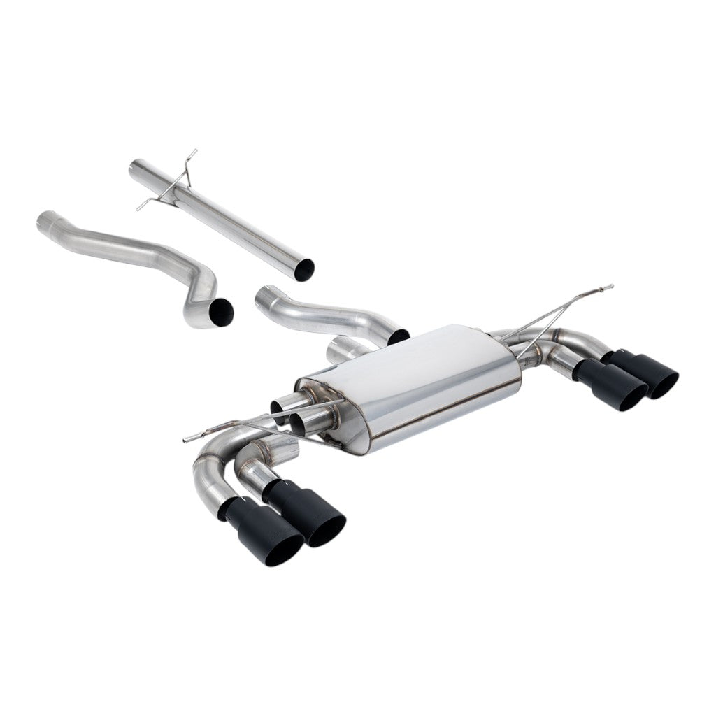 MILLTEK SSXLR210 Filter-Back Exhaust with GT-90 Cerakote Black Trims for LAND ROVER Defender 130 P400 (L663) Photo-0