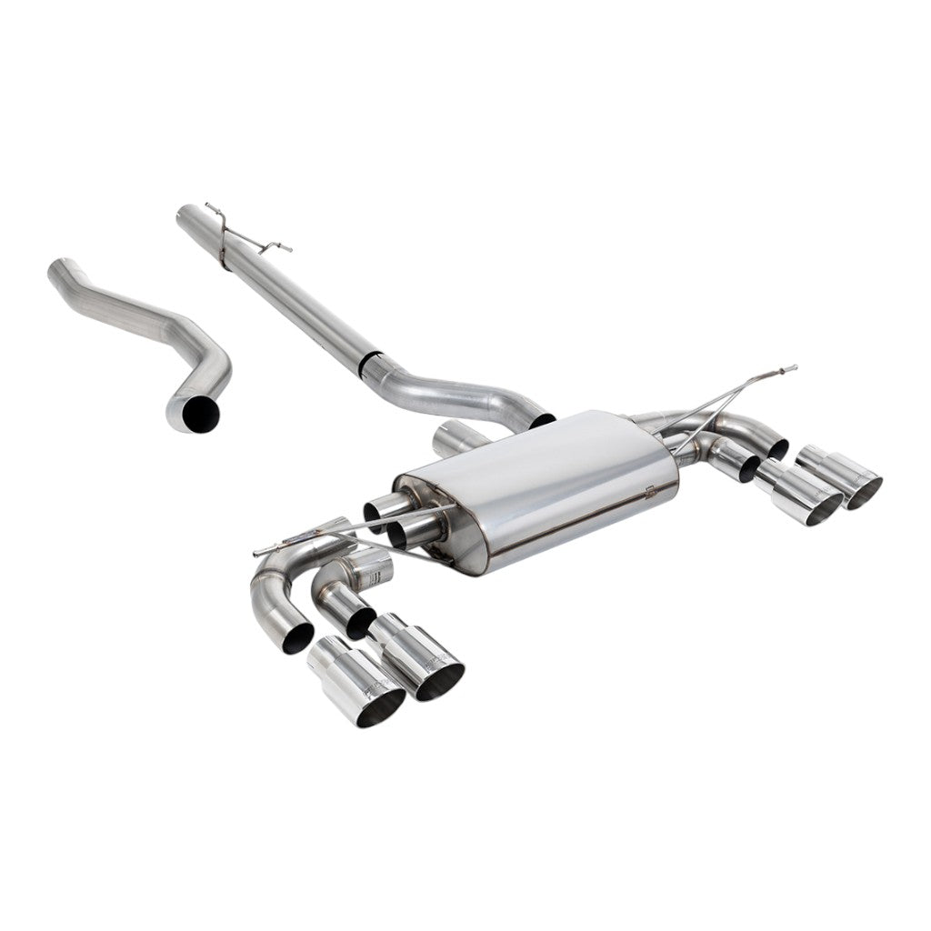 MILLTEK SSXLR219 Filter-Back Exhaust, 3" (Polished GT-90 Trims) for LAND ROVER Defender 130 P300 / P400e 2023- Photo-0