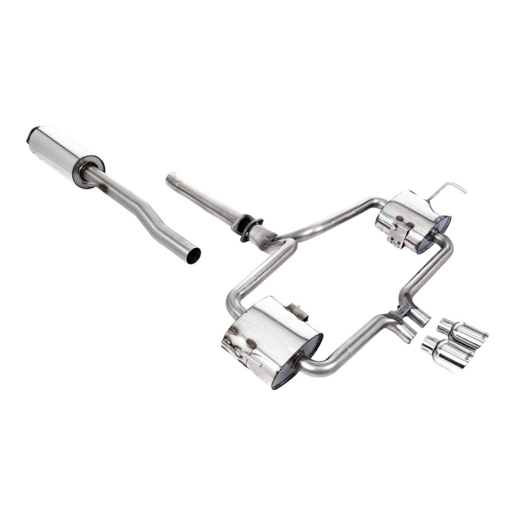 MILLTEK SSXM477 Cat-Back Exhaust, 2.5" (Polished 76mm Trims) for MINI Cooper S (R53) 2002-2006 Photo-0