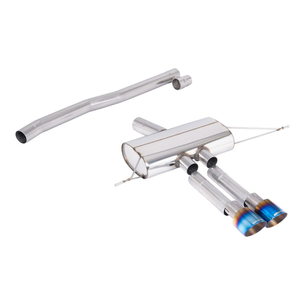 MILLTEK SSXM495 Filter-Back Exhaust, 3" (Blue Titanium GT-100 Tips) for MINI Cooper S (F66) 2024- Photo-0