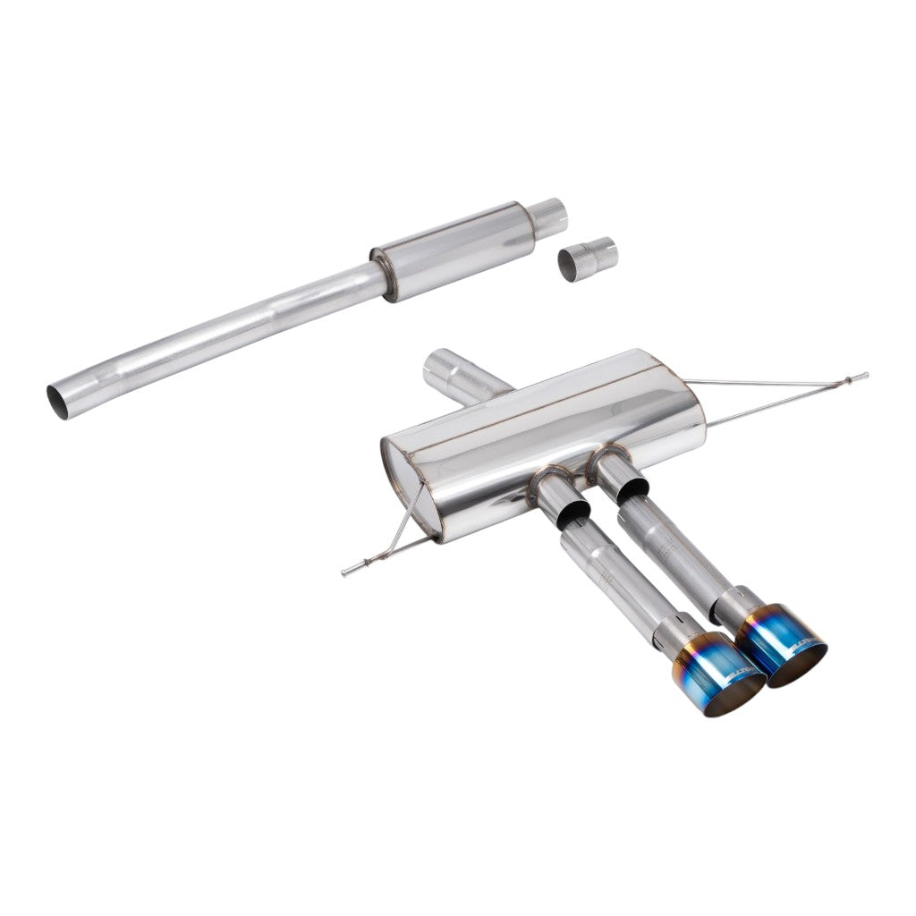 MILLTEK SSXM507 Filter-Back Exhaust, 3'' (GT-100 Blue Titanium Tips) for MINI Cooper S (F66) 2024- Photo-0