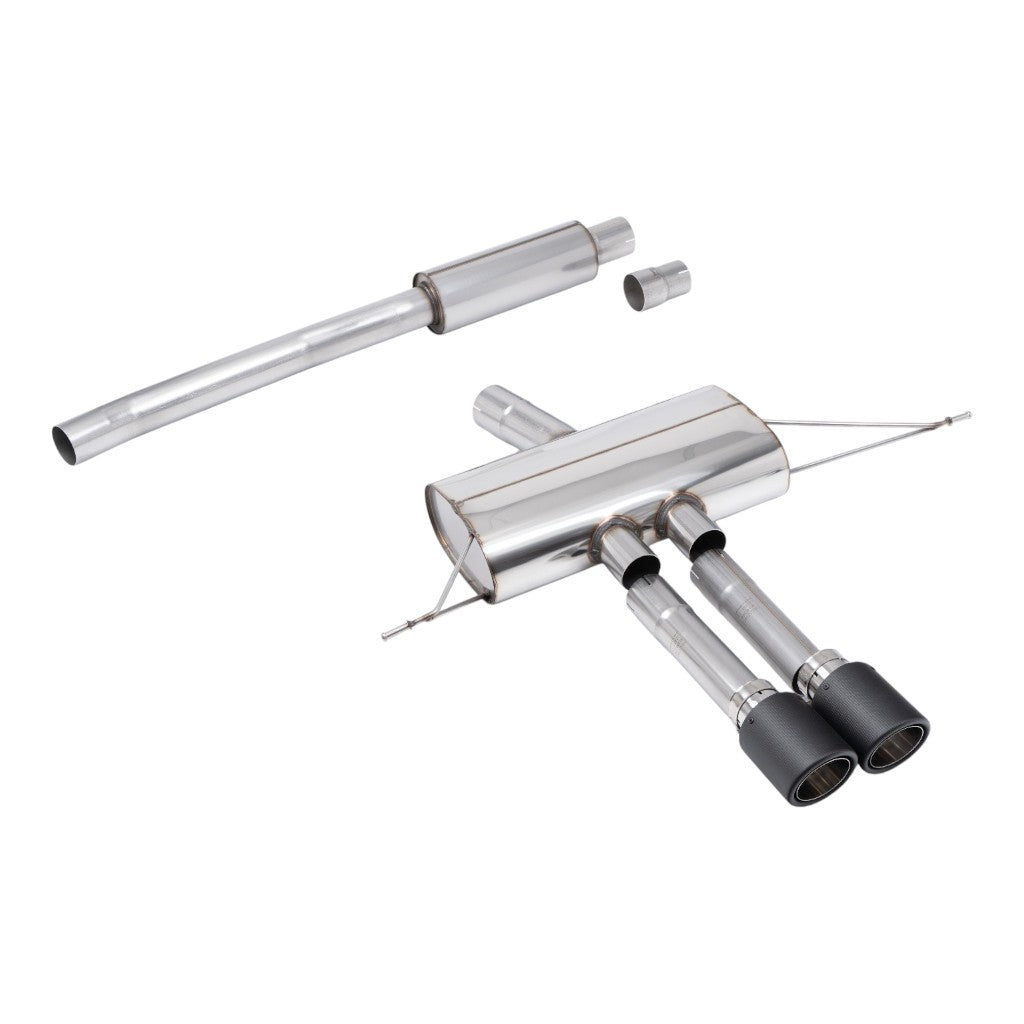 MILLTEK SSXM508 Filter-Back Exhaust, 3'' (JET-100 Carbon Tips) for MINI Cooper S (F66) 2024- Photo-0