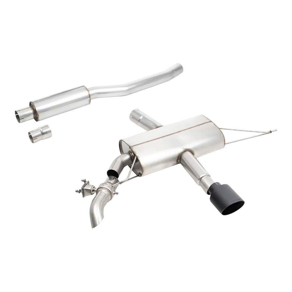 MILLTEK SSXM516 Filter-Back Exhaust, 3'' (Cerakote Black Tip) for MINI JCW (F66) OPF/GPF 2024- Photo-0