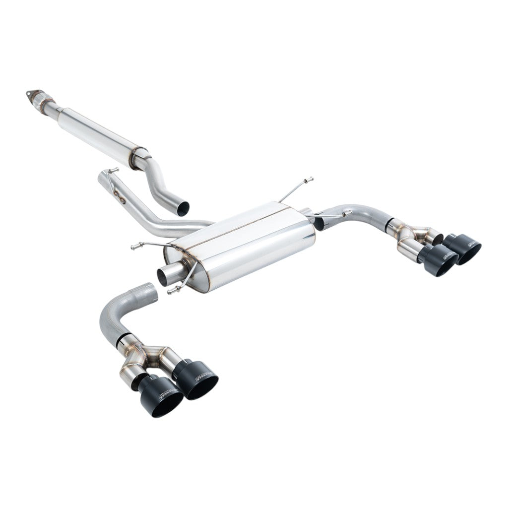 MILLTEK SSXTY162 Secondary Cat-Back Exhaust, 2.5" (Cerakote Black Tips) for TOYOTA GR86 2.4L 2022- Photo-0