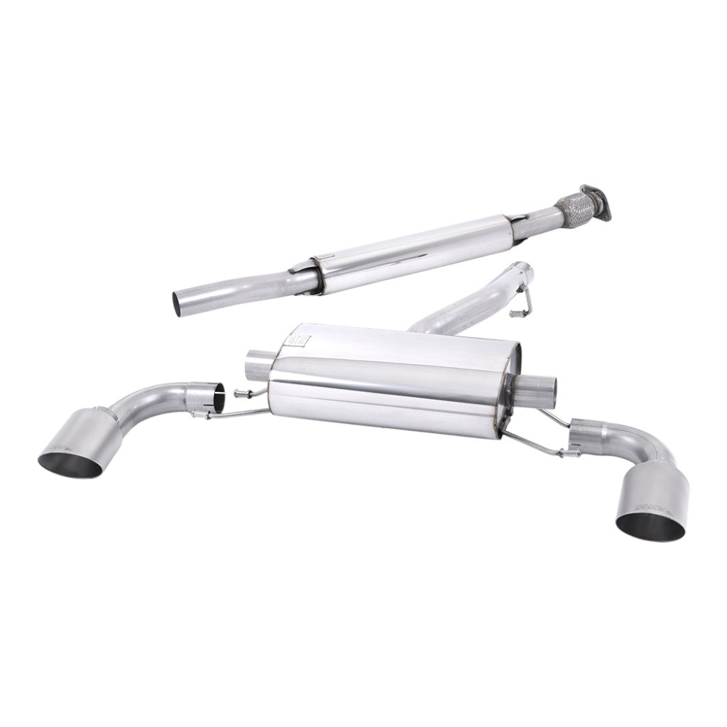 MILLTEK SSXTY175 Secondary Cat-Back Exhaust, 2.5" (Brushed Titanium Tips) for TOYOTA GR86 2.4L 2022- Photo-0