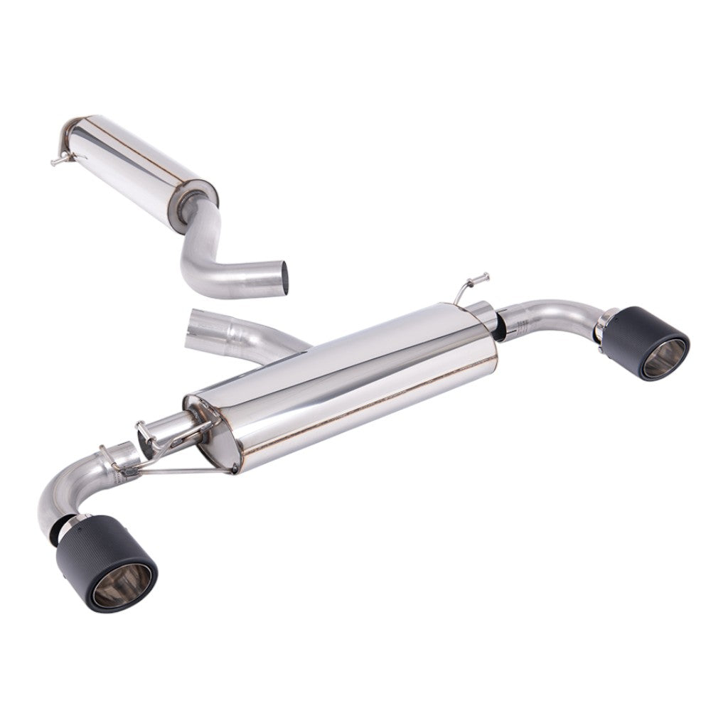 MILLTEK SSXTY204 Filter-Back Exhaust, 3" (Carbon JET-115 Trims) for TOYOTA GR Yaris (XP210) OPF/GPF 2024- Photo-0