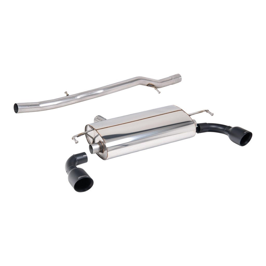 MILLTEK SSXVW689 Cat-Back Exhaust, 2.5" (Cerakote Black GT-100 Trims) for VW Golf R32 (MK4) Photo-0