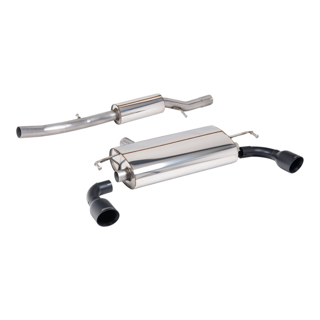 MILLTEK SSXVW690 Cat-Back Exhaust, 2.5" (Cerakote Black GT-100 Trims) for VW Golf R32 (MK4) Photo-0