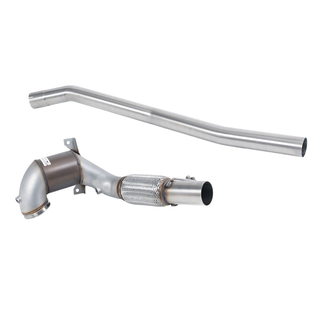 MILLTEK SSXVW710 Catted Downpipe V2, 3.15" for VW Golf R (MK7 / MK7.5) Photo-0