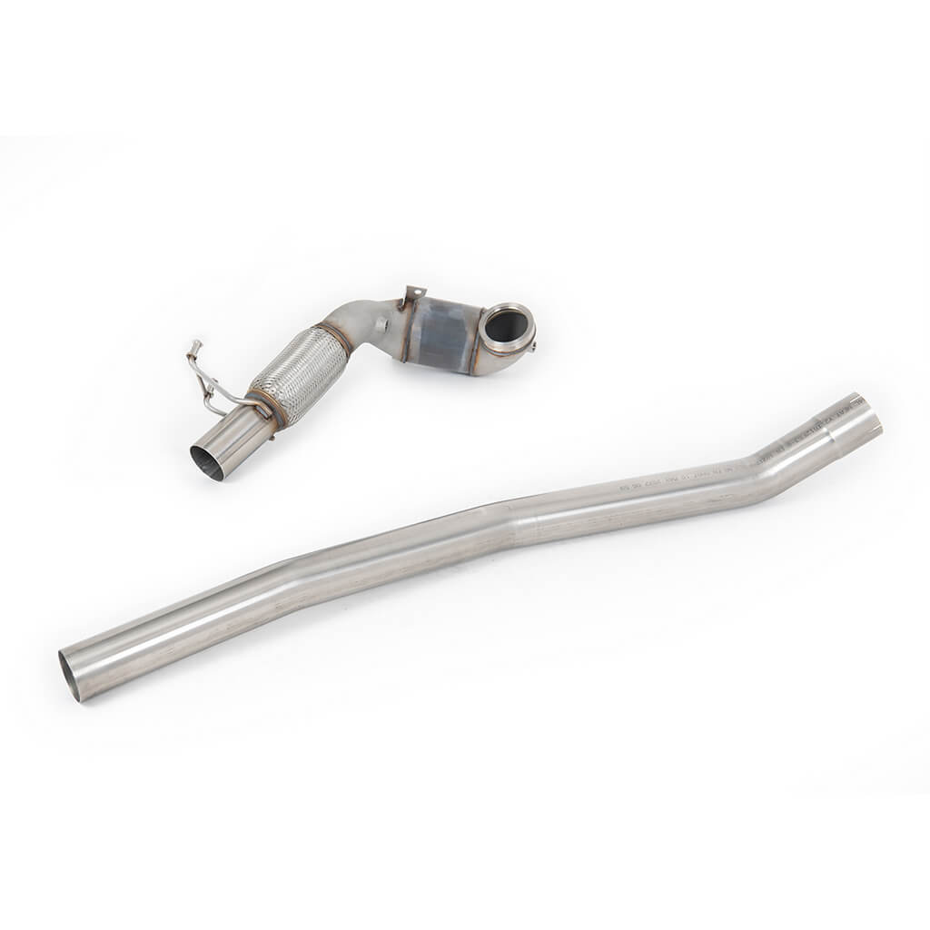 MILLTEK SSXVW711 Catted Downpipe V2, 3.15" for VW Golf R (MK7 / MK7.5) Photo-0