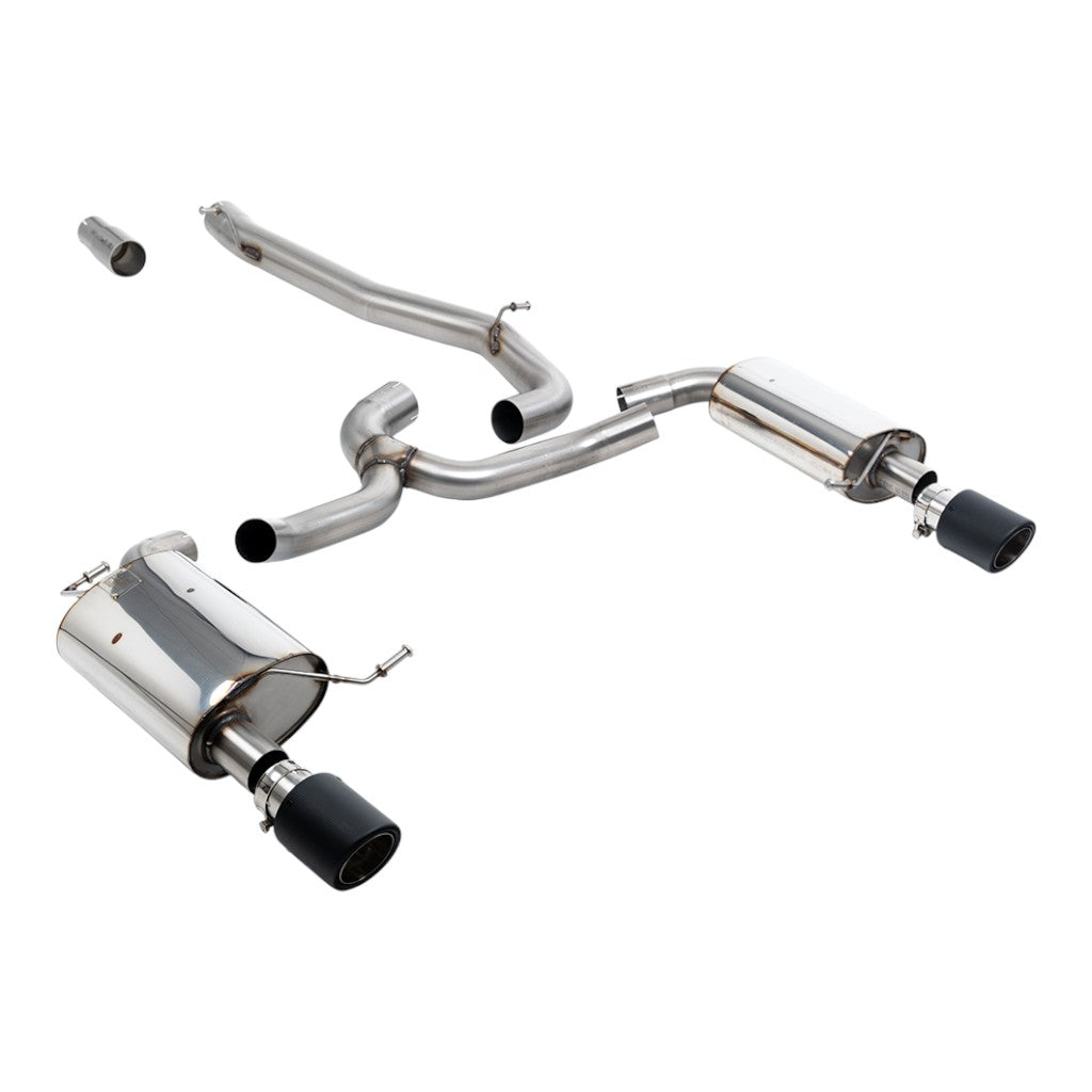MILLTEK SSXVW751 Cat-Back Exhaust, 3" (Carbon Jet-100 Trims) for VW Golf Alltrack 1.8 (MK7) 2016-2021 Photo-0