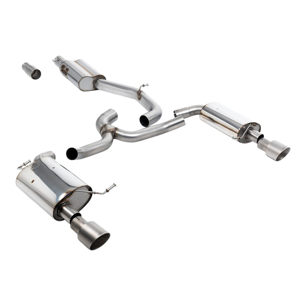 MILLTEK SSXVW754 Cat-Back Exhaust, 3" (Titanium GT-100 Trims) for VW Golf Alltrack 1.8 (MK7) 2016-2021 Photo-0
