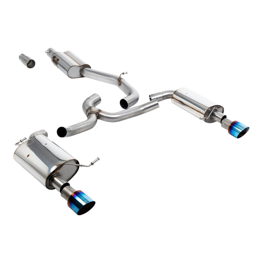 MILLTEK SSXVW755 Cat-Back Exhaust, 3" (Burnt Titanium GT-100 Trims) for VW Golf Alltrack 1.8 (MK7) 2016-2021 Photo-0