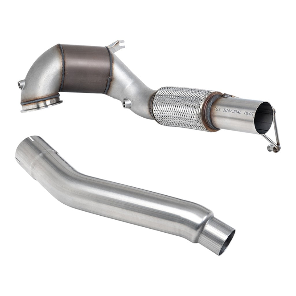 MILLTEK SSXVW762 Catted Downpipe, 3.7" (No CEL) for VW Golf GTI (MK8) Non GPF 2021- Photo-0