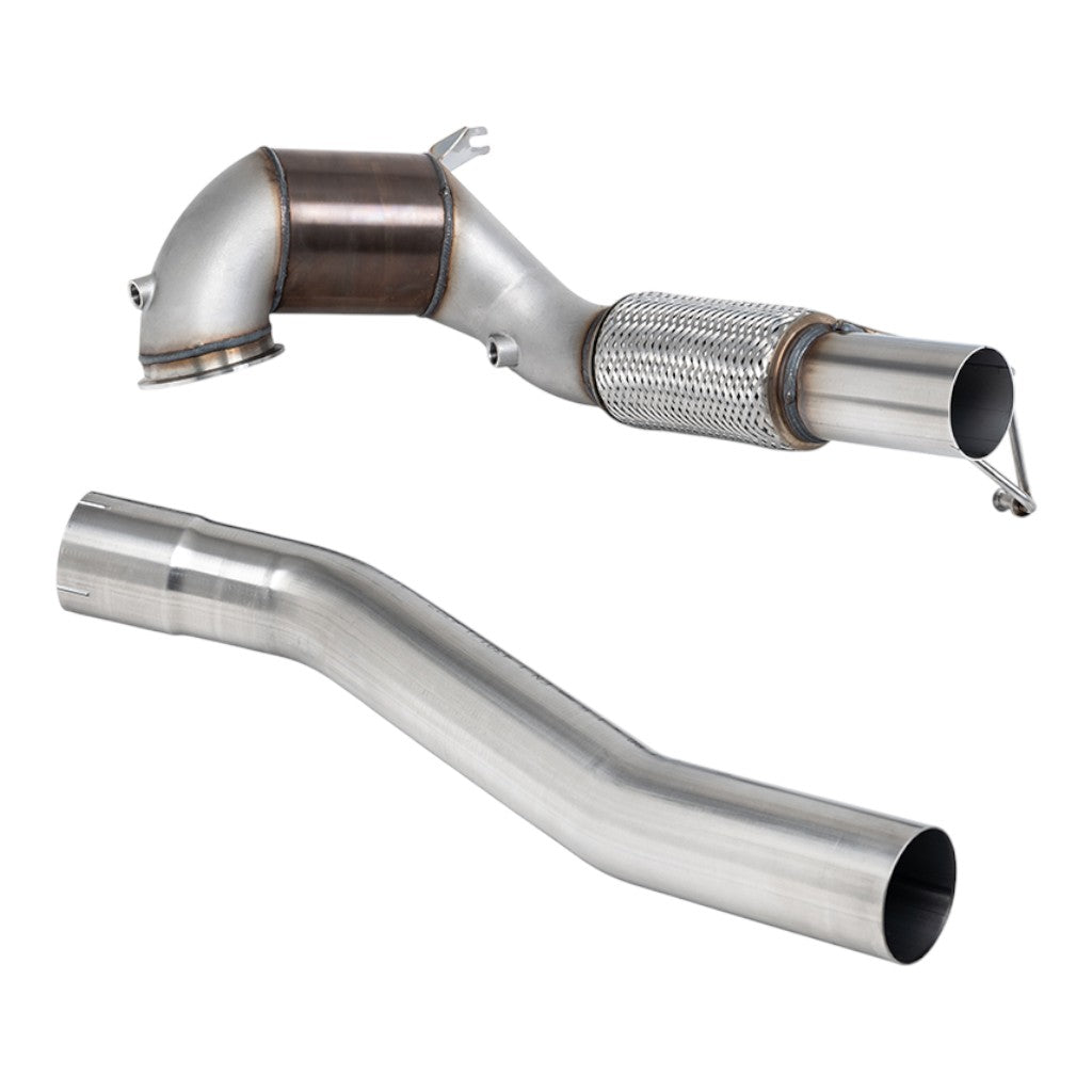 MILLTEK SSXVW765 Catted Downpipe, 3.7" (No CEL) for VW Golf GTI (MK8) Non GPF 2021- Photo-0