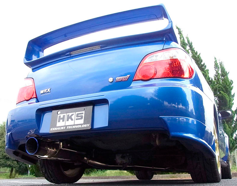 HKS 31029-AF002 Exhaust system Super Turbo Muffler SUBARU IMPREZA GDA/GDB Photo-1