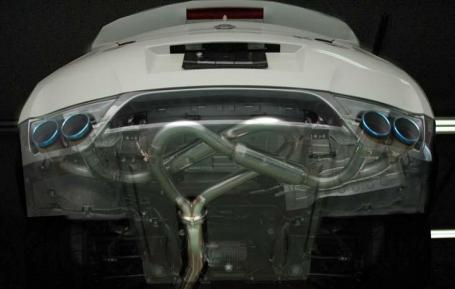 HKS 31021-KN001 Legamax Premium exhaust for NISSAN R35 GT-R (titanium tips) Photo-1