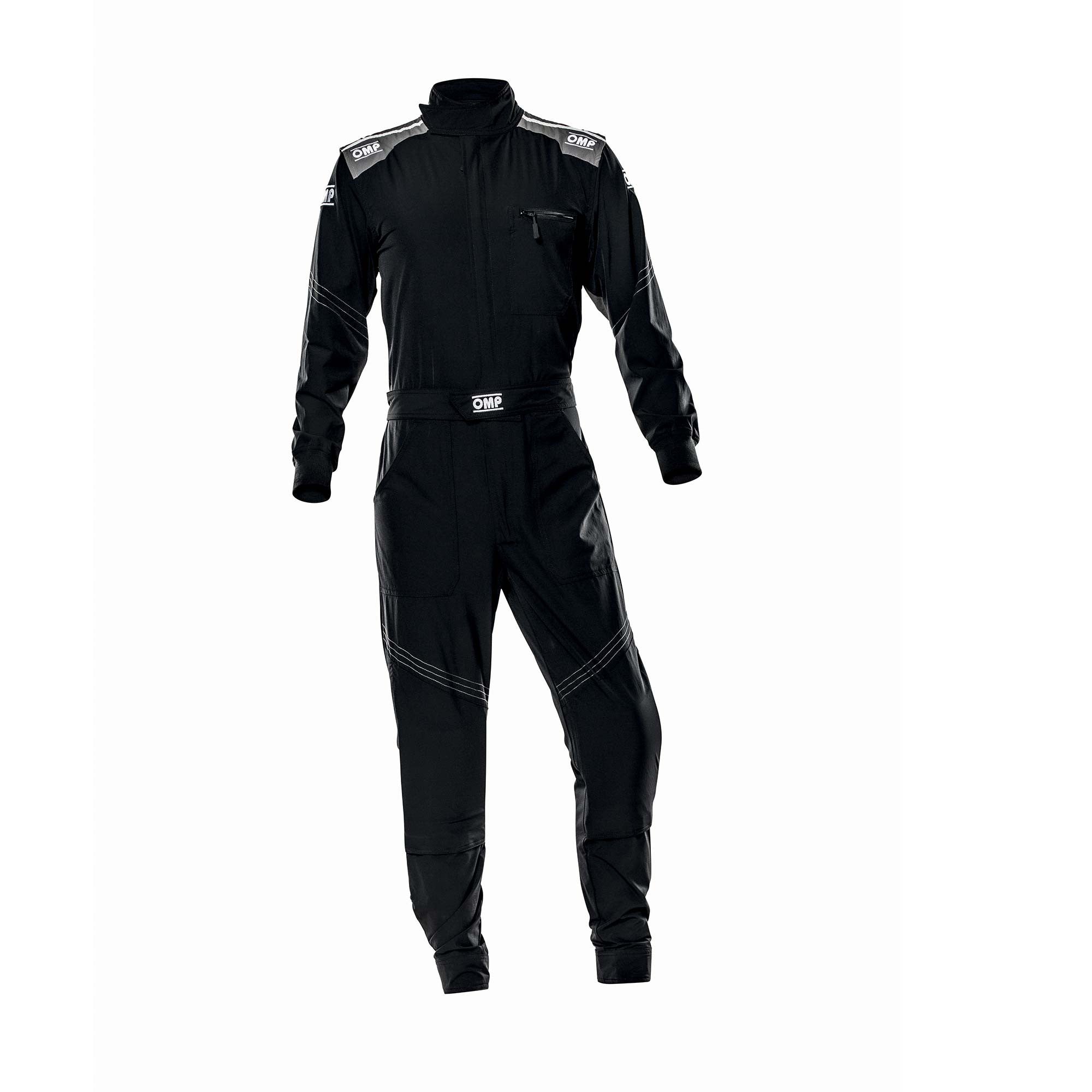 OMP NB0-1581-A01-071-64 X Mech Stretch Mechanic's Suit, black, size 64 Photo-0