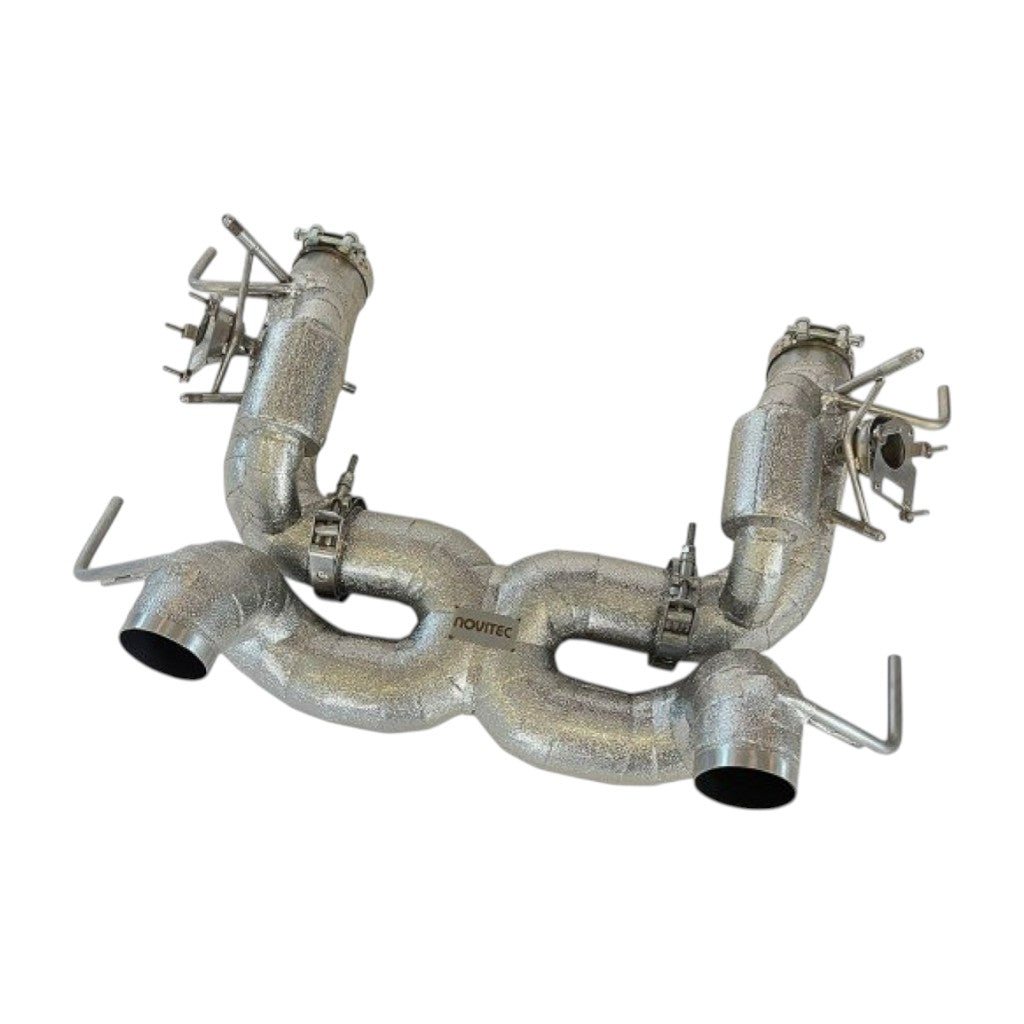 NOVITEC F1 090 76 Exhaust System, With Flap-Regulation, Gold-Plated Inconel for FERRARI SF90 XX / SF90 2019- Photo-0