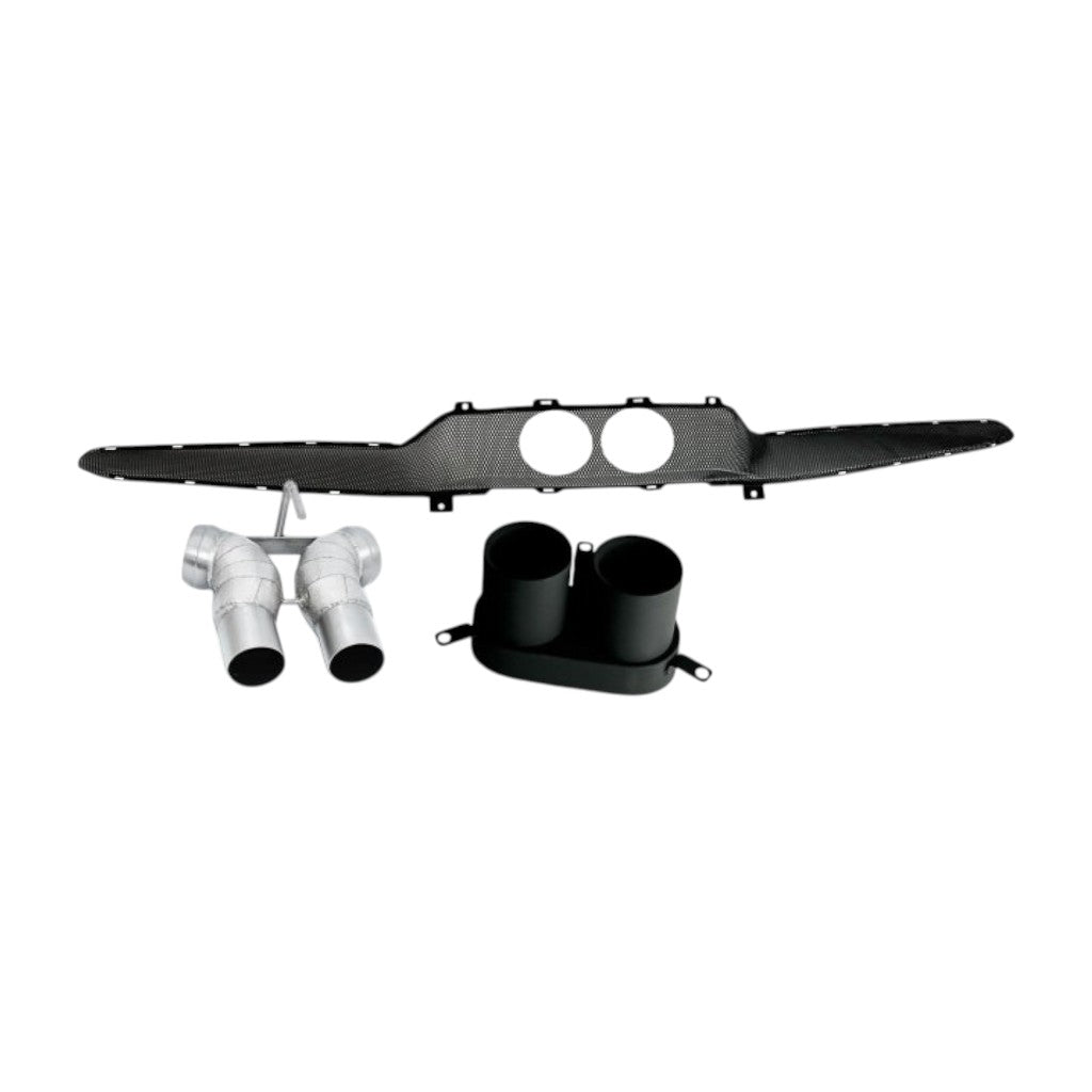 NOVITEC F1 296 52 Tailpipes, Stainless Steel, Black, 2pcs for FERRARI 296 2021- Photo-0