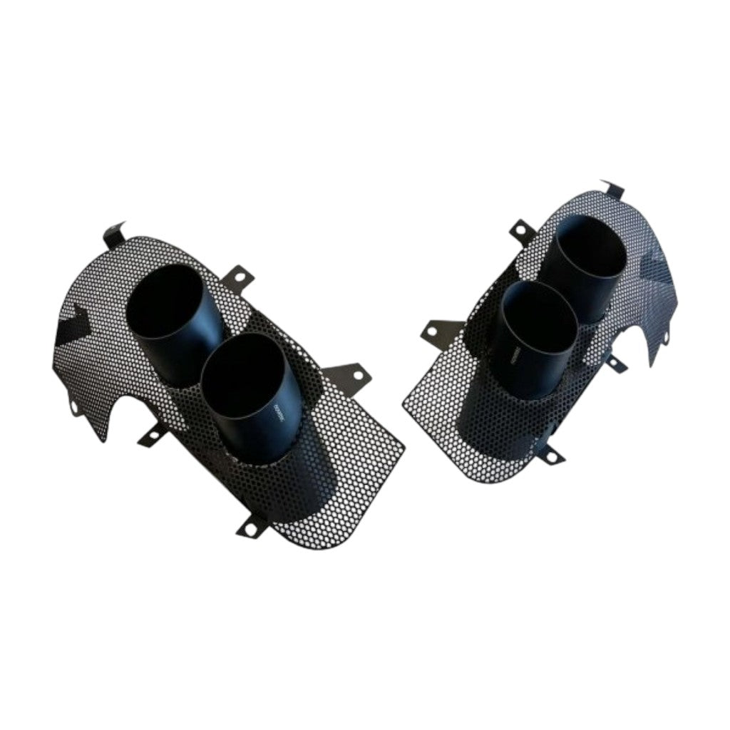 NOVITEC F1 333 35 Exhaust Tailpipes, Polished, 2pcs for FERRARI Portofino M 2020-2023 Photo-0