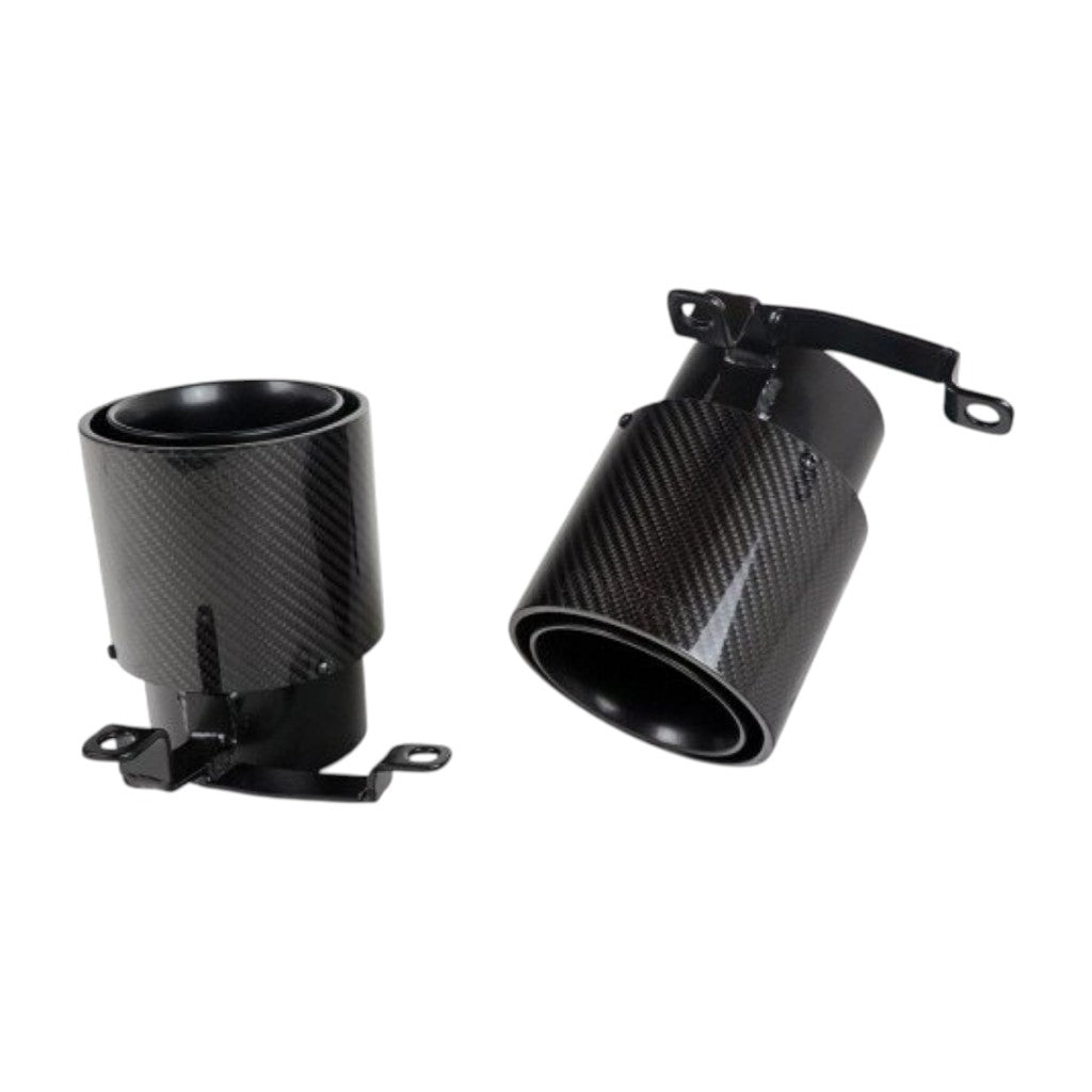 NOVITEC F1 444 57 Steel Tailpipes, Black, 2pcs for FERRARI F8 2019- Photo-0