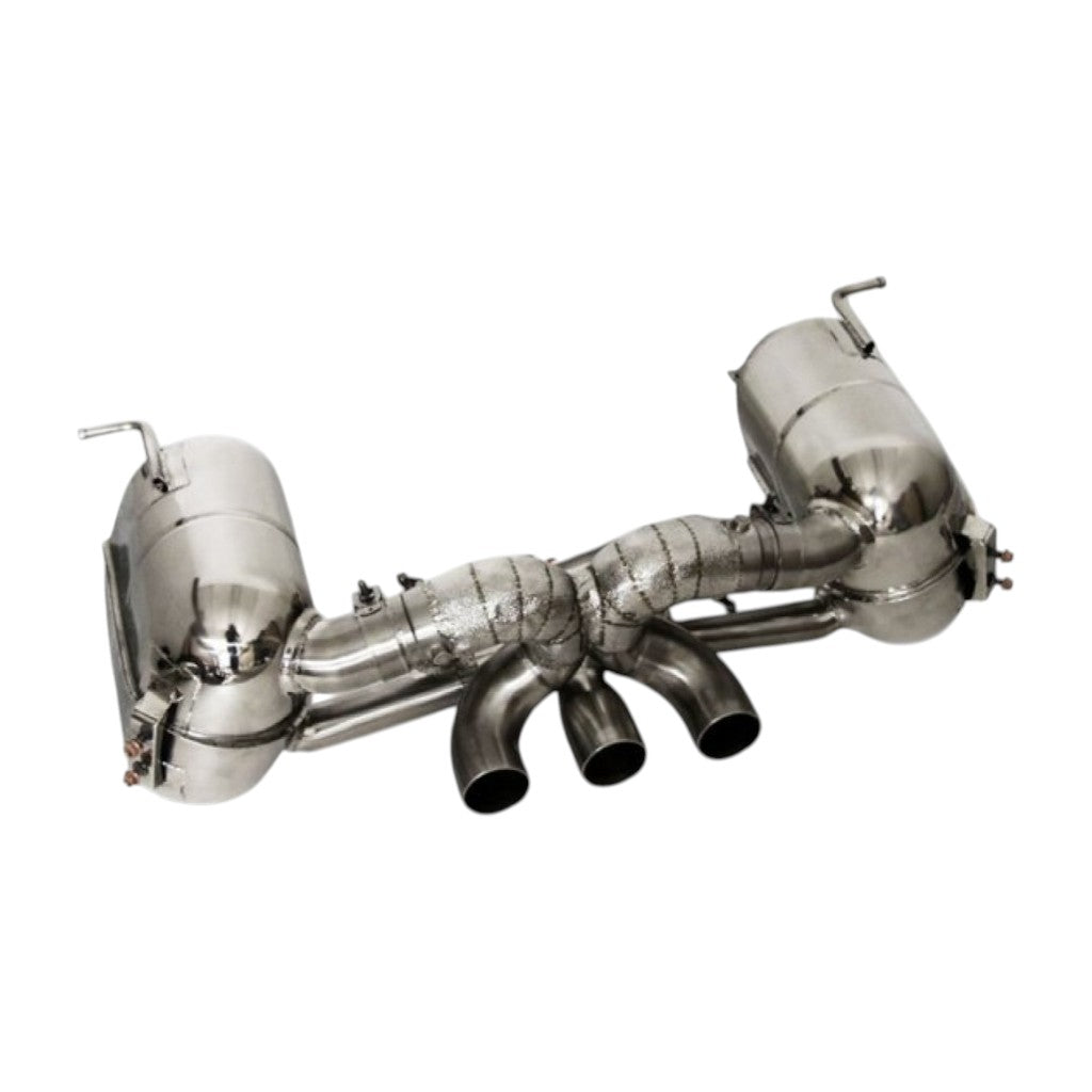 NOVITEC F1 458 20 Exhaust System Without Flap-Regulation, Stainless Steel for FERRARI 458 Italia / Spider 2011-2015 Photo-0